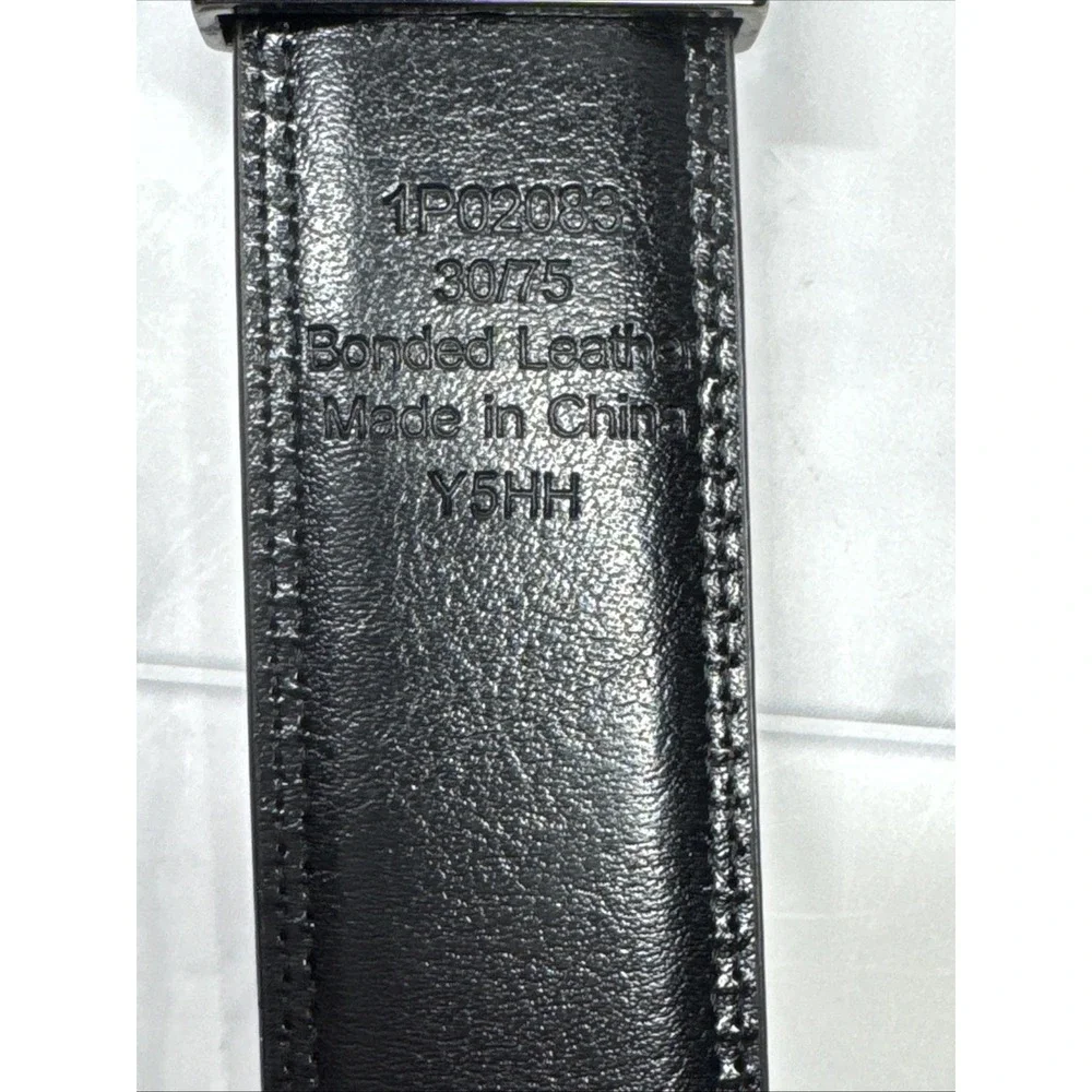 Perry Ellis Reversible Black Brown Belt Leather 1.25